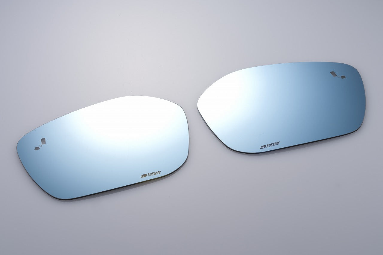 BLUE WIDE DOOR MIRROR