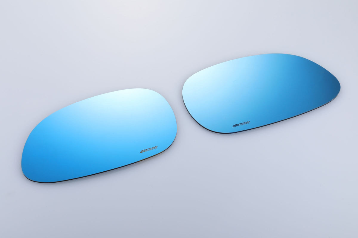 BLUE WIDE DOOR MIRROR